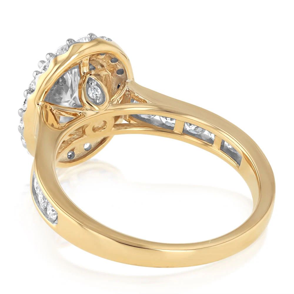 Luminesce Lab Grown 1.32 Carat Diamond Ring in 9ct Yellow Gold - Image 4