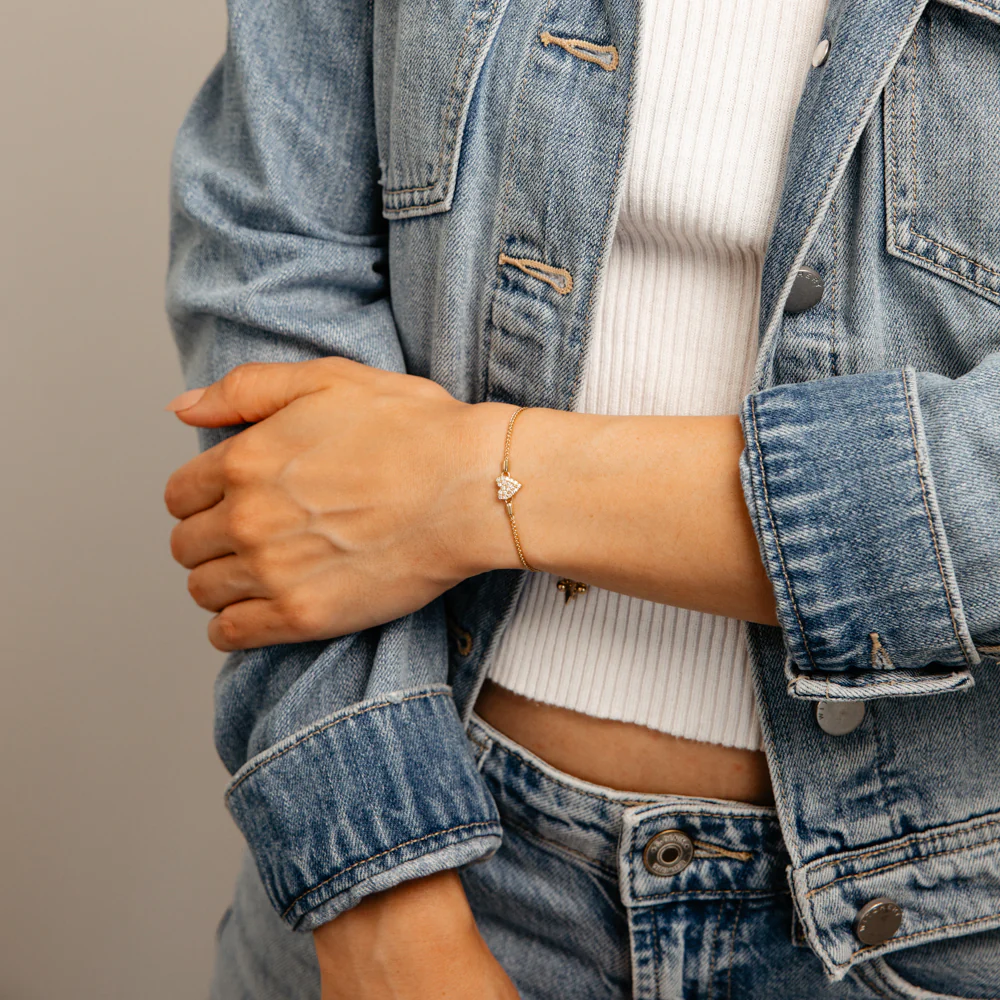 Luminesce Lab Grown 1/6 Carat Diamond Bolo Bracelet in Gold Plated Sterling Silver - Image 4