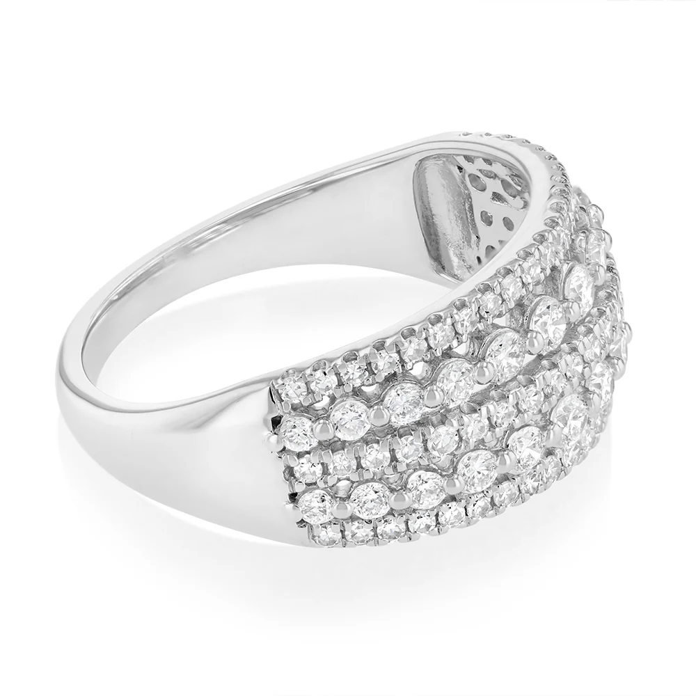 Luminesce Lab Grown 1 Carat Diamond Ring in Sterling Silver - Image 2