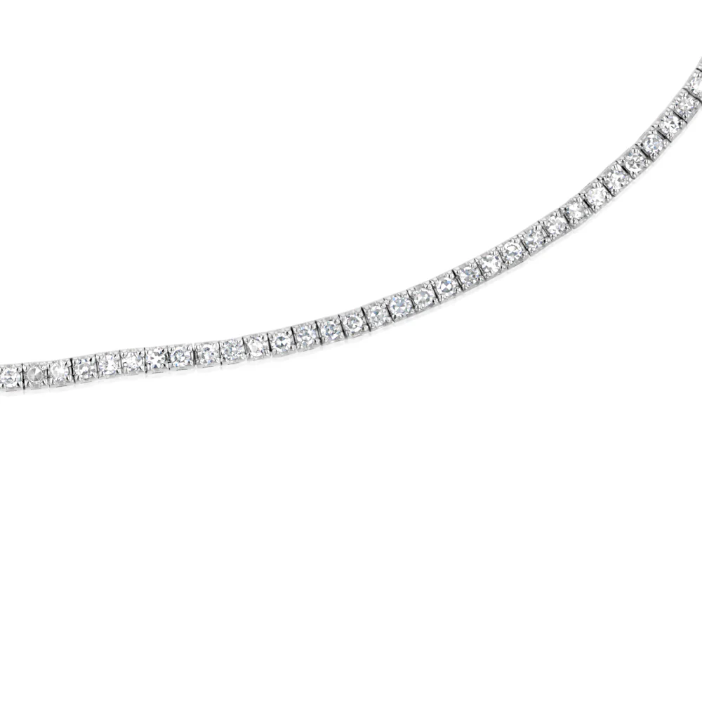 Luminesce Lab Grown 1 Carat Diamond Tennis Bracelet in Sterling Silver - Image 5