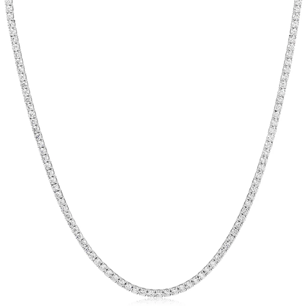 Luminesce Lab Grown 12.63 Carat Diamond 45.5cm Tennis Necklace in 9ct White Gold