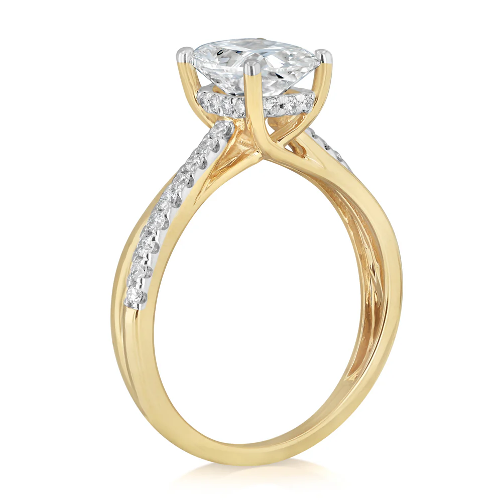 Luminesce Lab Grown 2.33 Carat Diamond Ring in 9ct Yellow Gold - Image 3