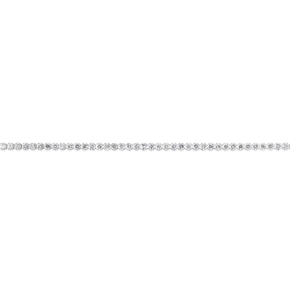 Luminesce Lab Grown 2 Carat Diamond Tennis Bracelet in 10ct White Gold - Image 2
