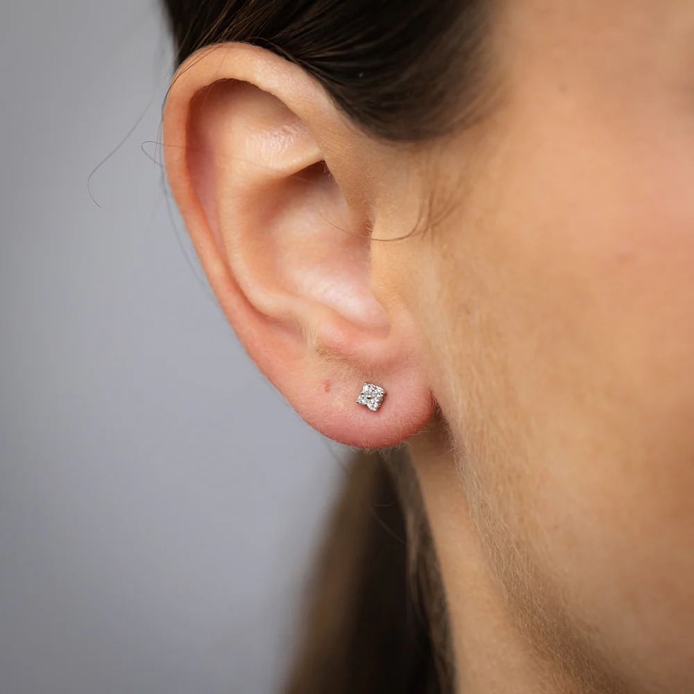 Luminesce Lab Grown Diamond Earring in Sterling Silver - Image 2