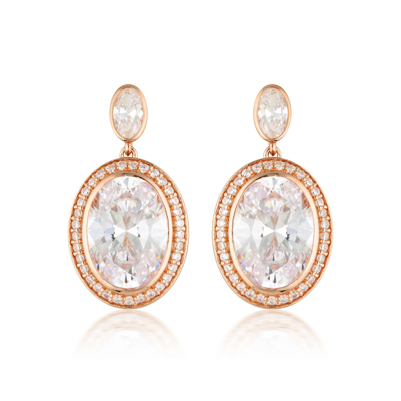 Luxe Grandenzza Earrings Rose Gold - IE944RG