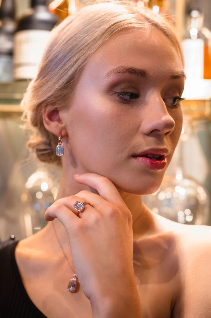 Luxe Sontuosa Earrings Rose Gold - IE950RG - Image 3