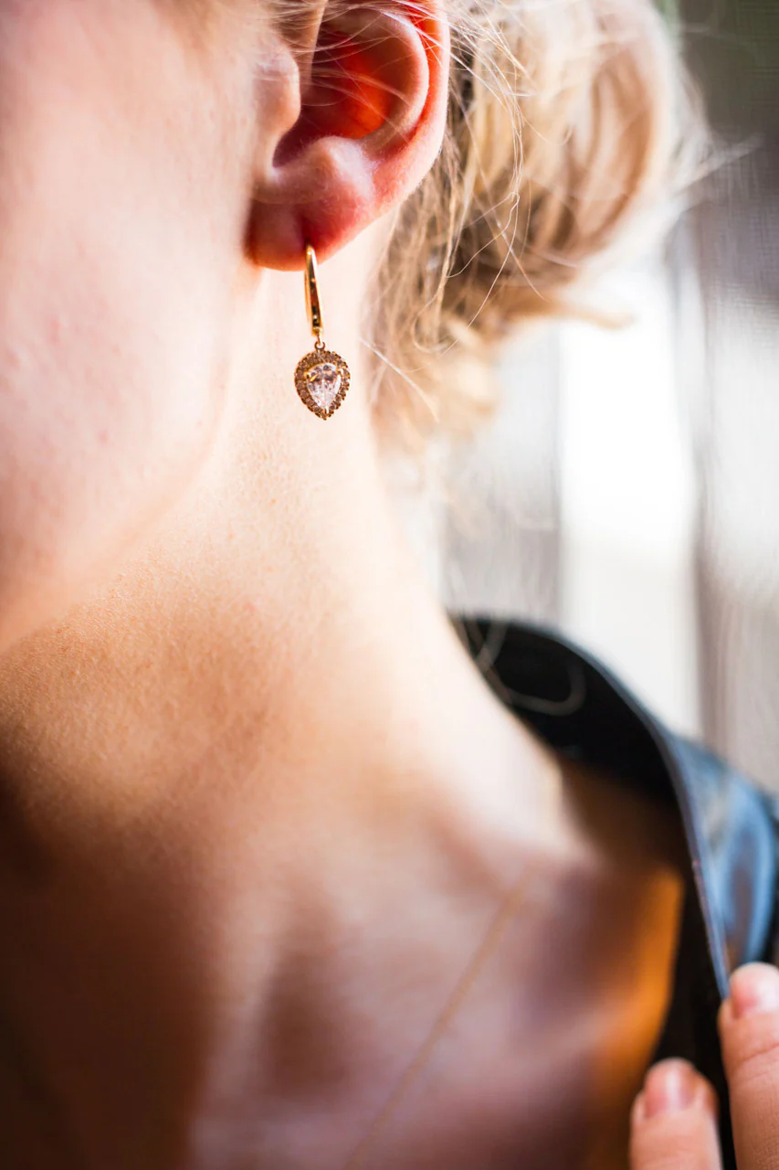 Luxe Splendore Earrings Rose Gold - IE948RG - Image 2