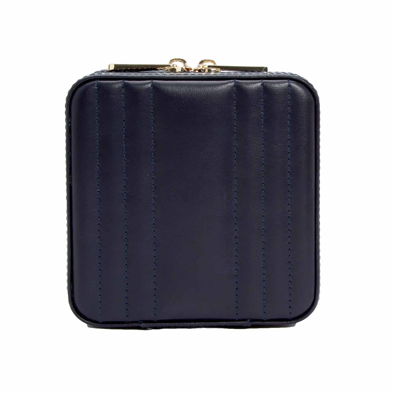 Maria Small Zip Jewellery Case Navy - Image 2