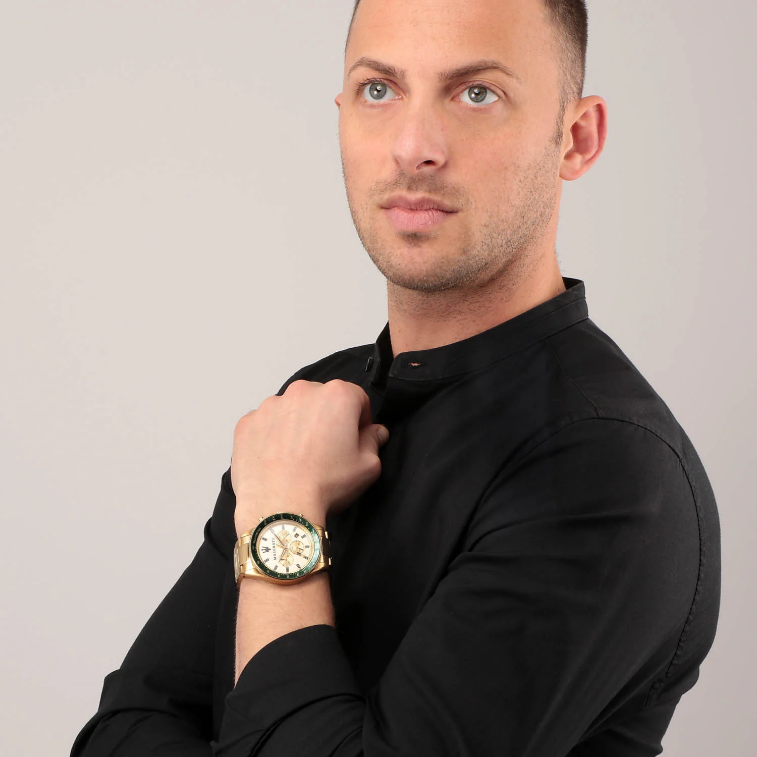 Stile Gold Dial 45mm Chronograph Watch - Image 5