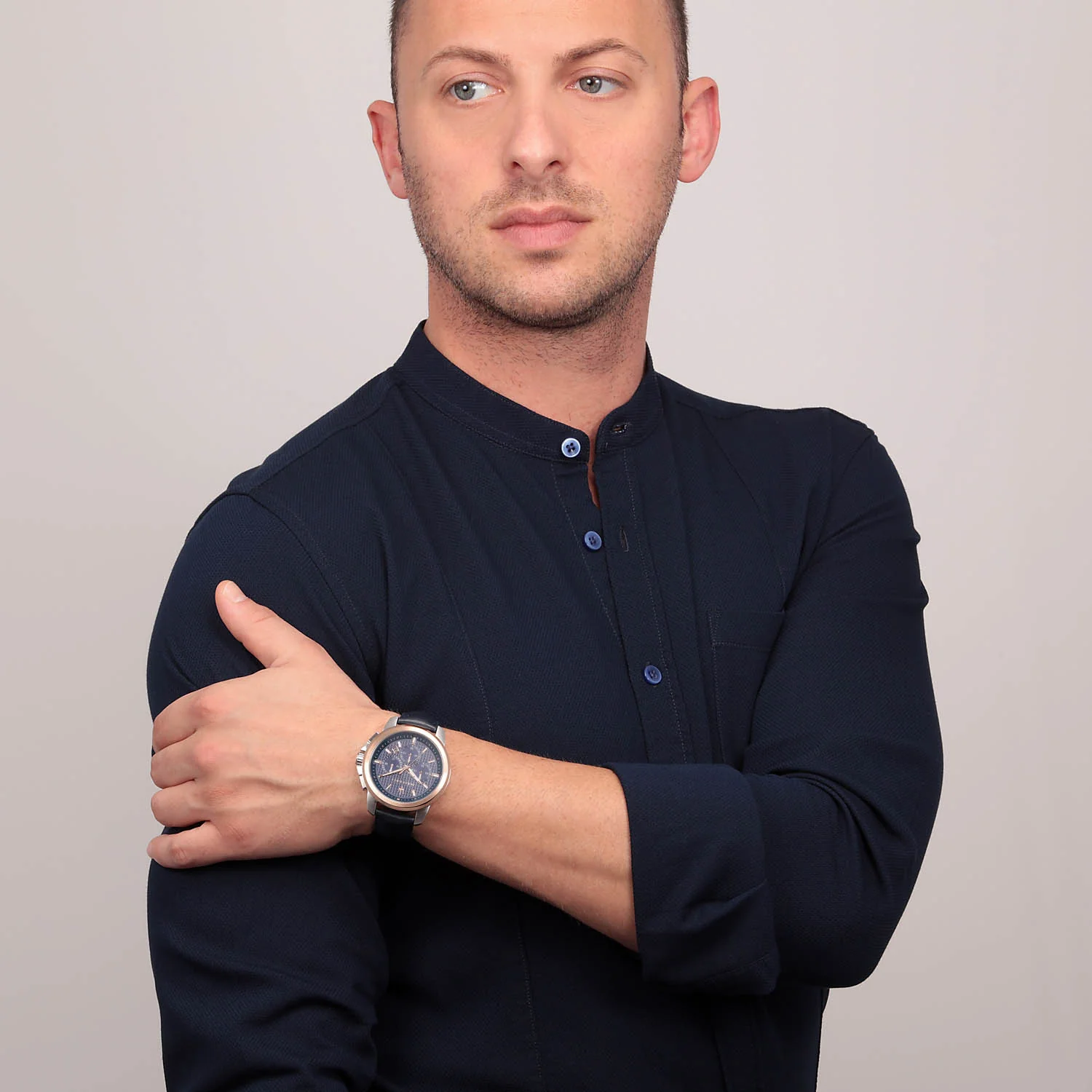 Successo Navy Blue Chronograph Watch - Image 8
