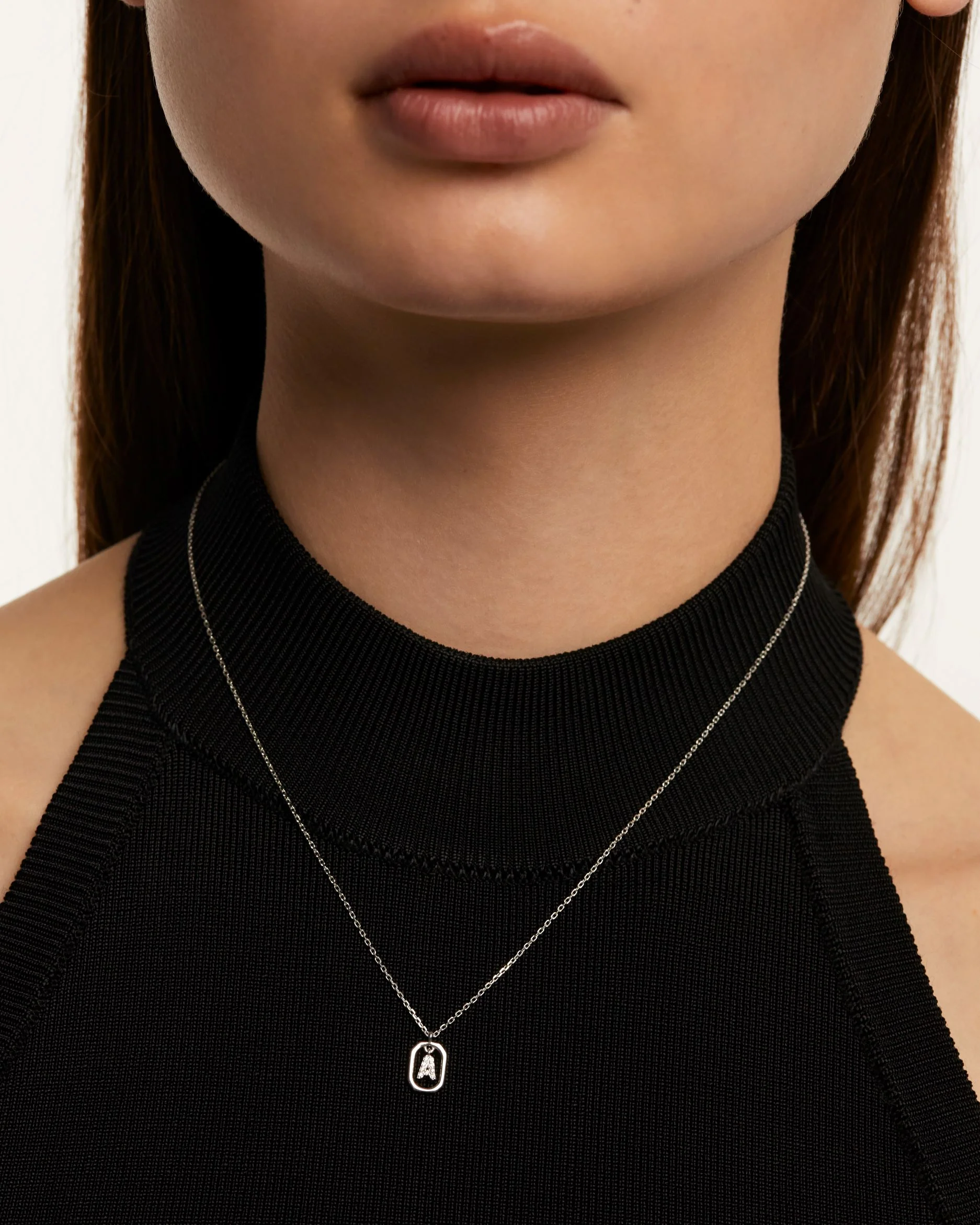 MINI LETTER A SILVER NECKLACE - Image 2