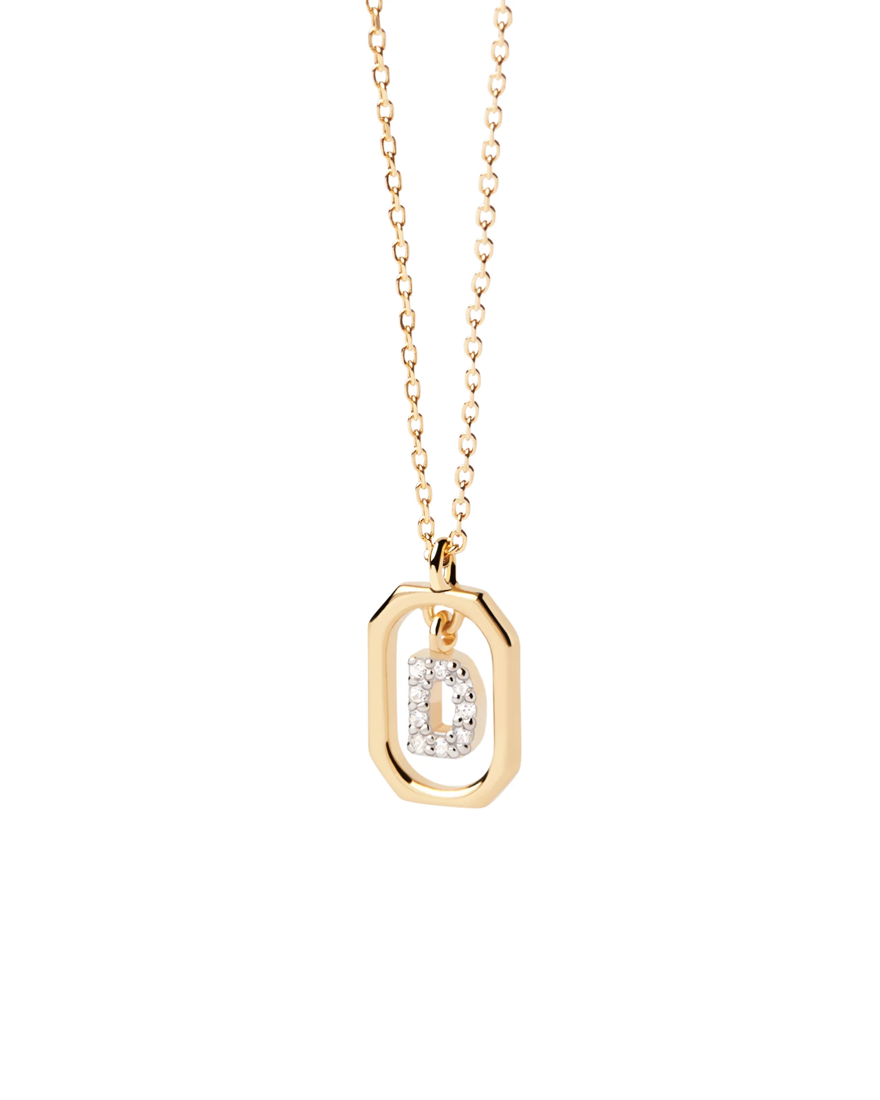 MINI LETTER D GOLD NECKLACE - Image 3