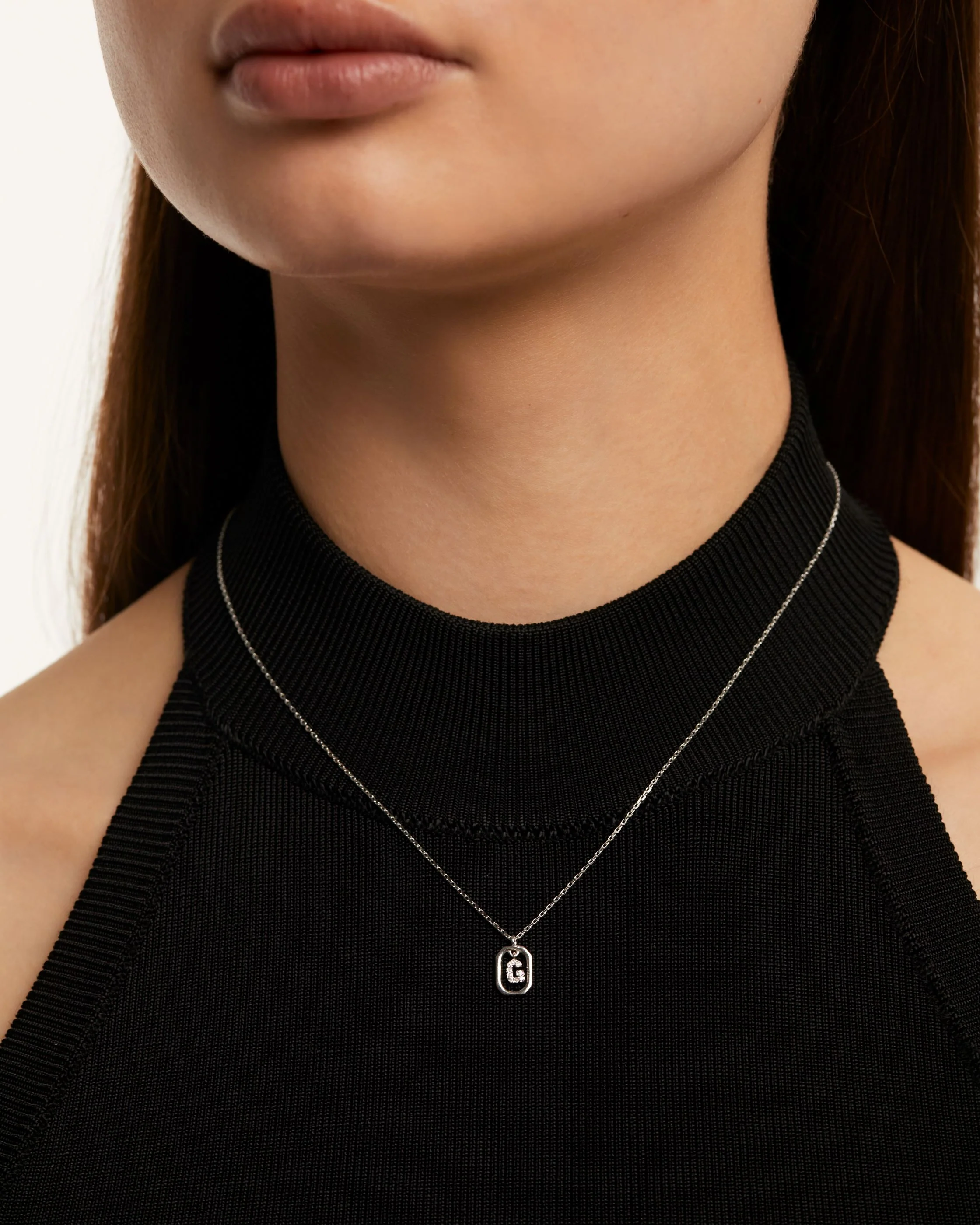 MINI LETTER G SILVER NECKLACE - Image 2