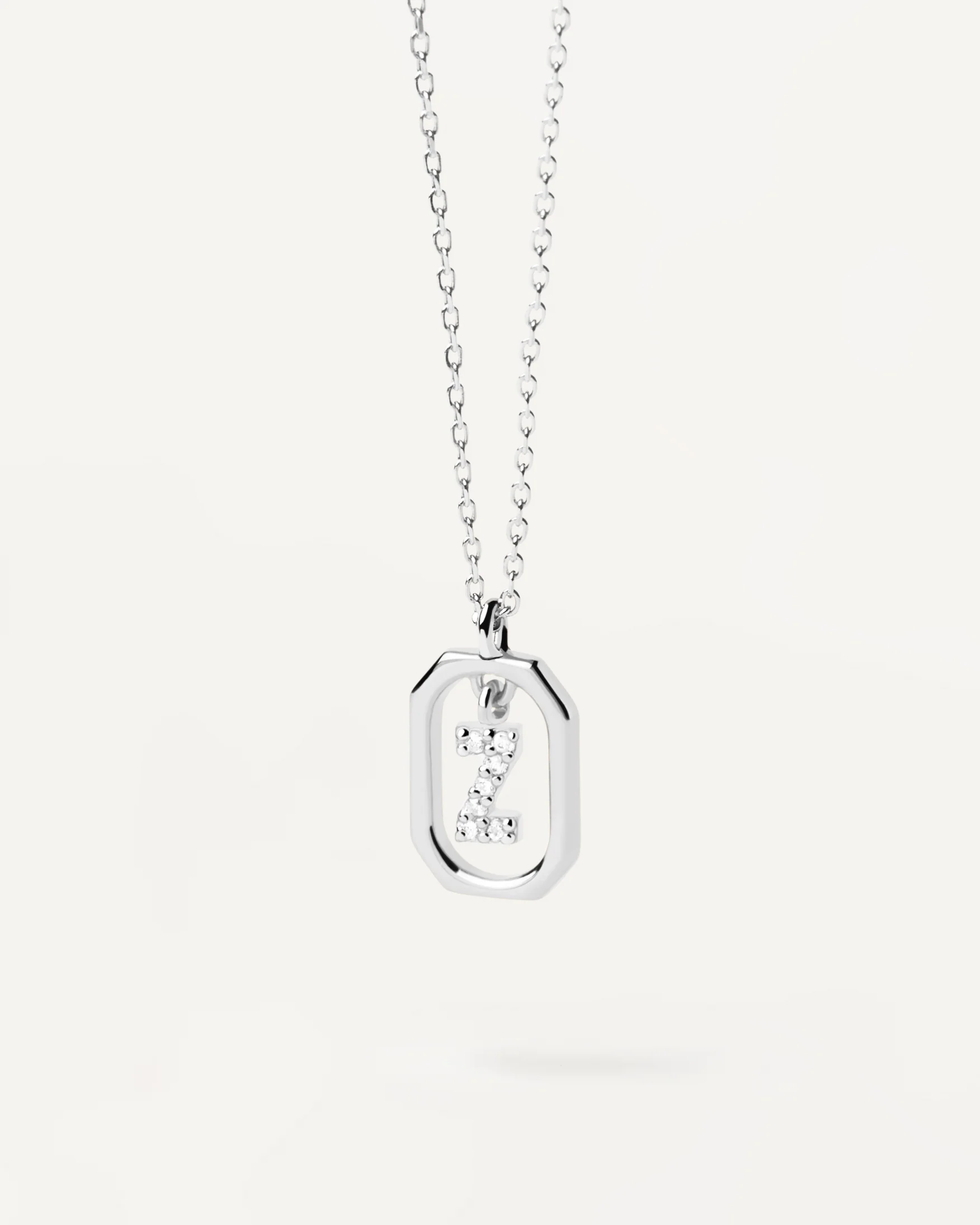 MINI LETTER Z SILVER NECKLACE