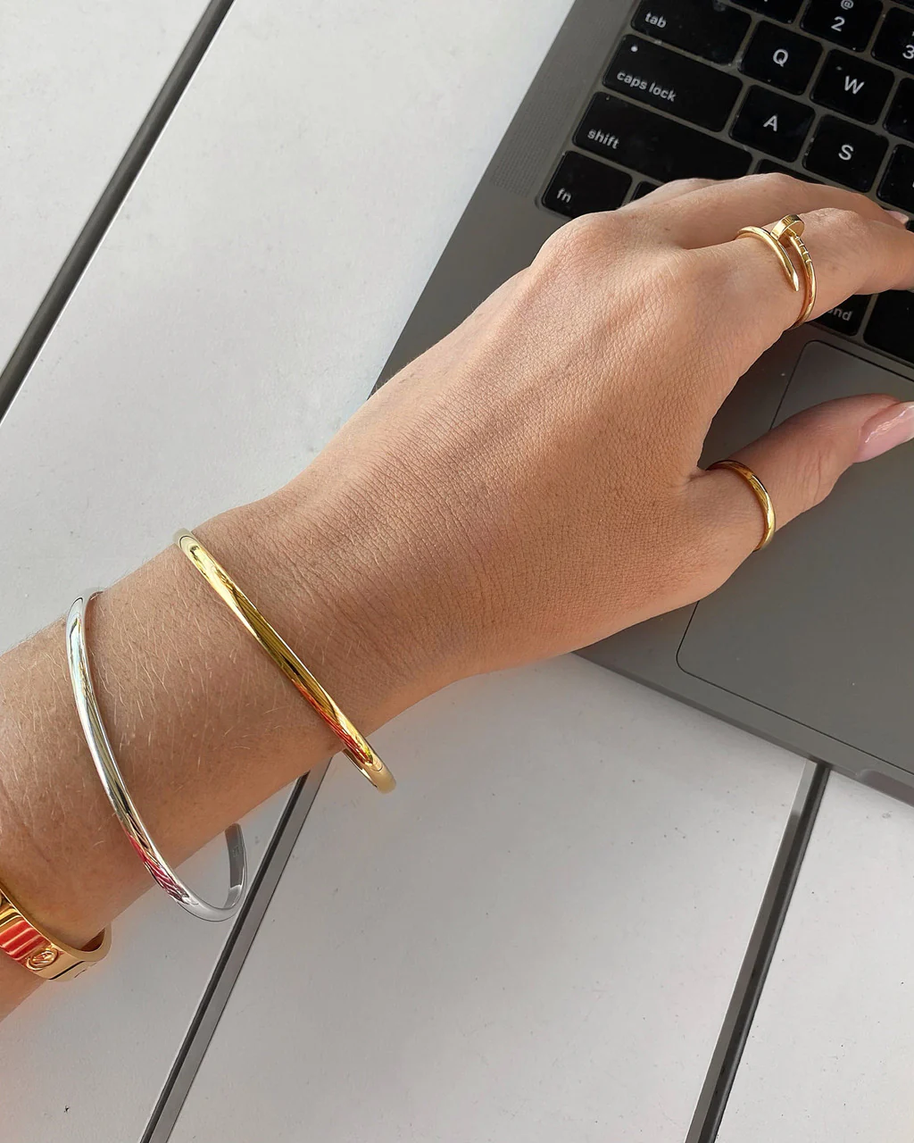 Minimalist Gold Ring - TP4303 - Image 5