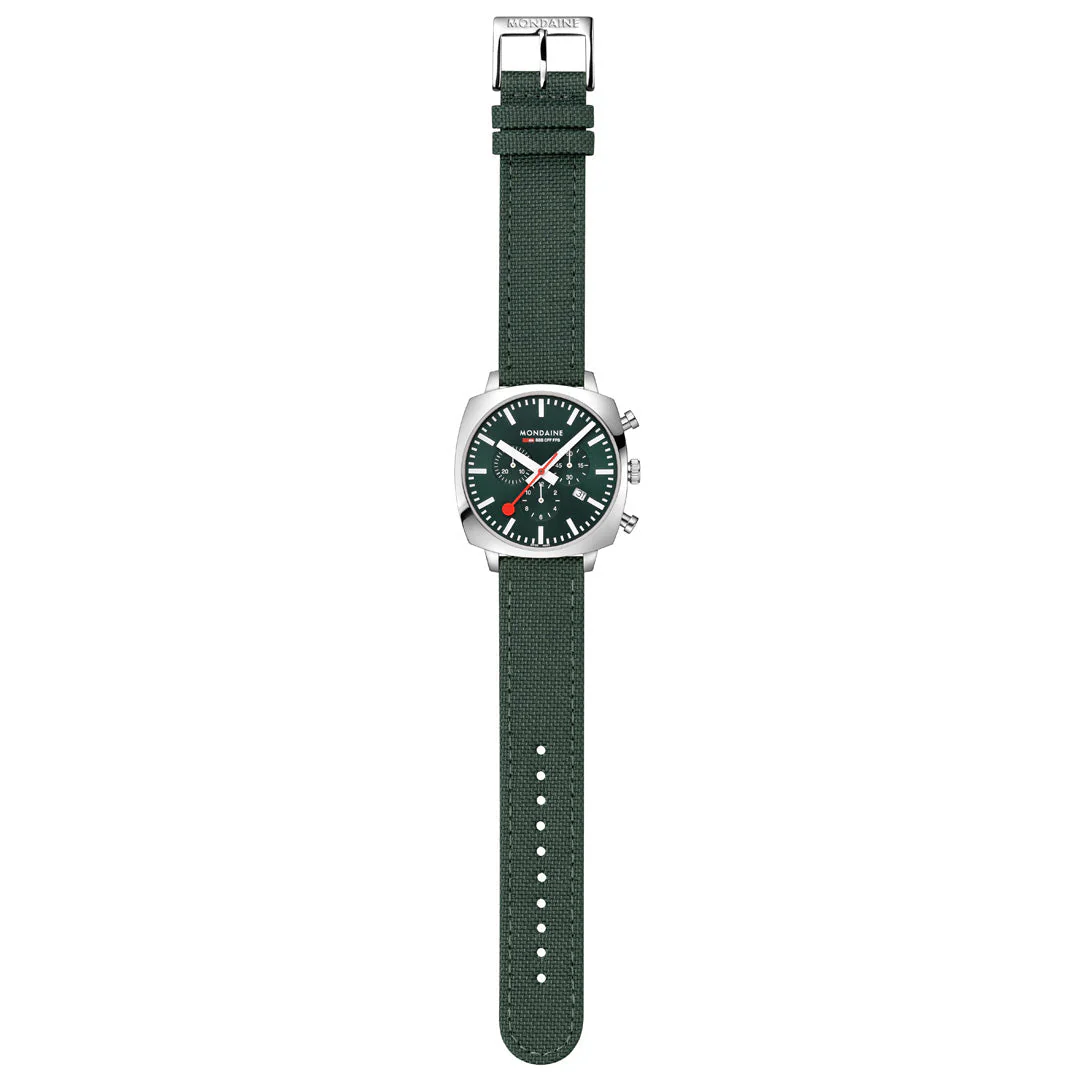 Official Swiss Railways Grand Cushion 41mm Forest Green Watch Set - Image 5