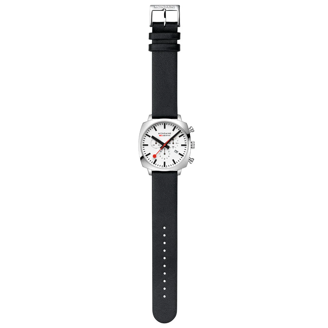 Official Swiss Railways Grand Cushion 41mm Vegan Grape Leather Watch Set - Image 6
