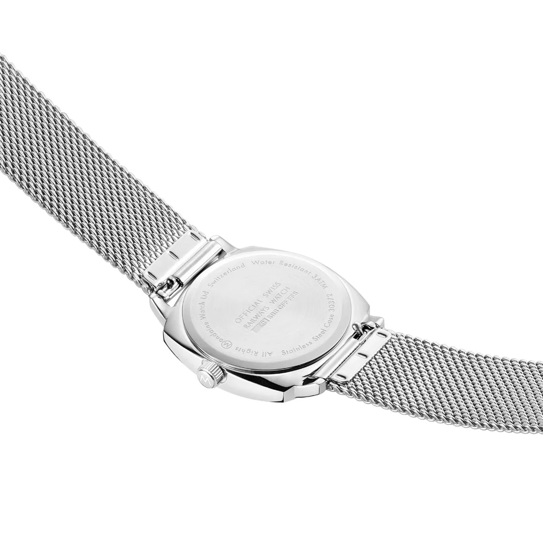 Official Swiss Railways Petite Cushion 31mm Stainless Steel Watch - Image 5