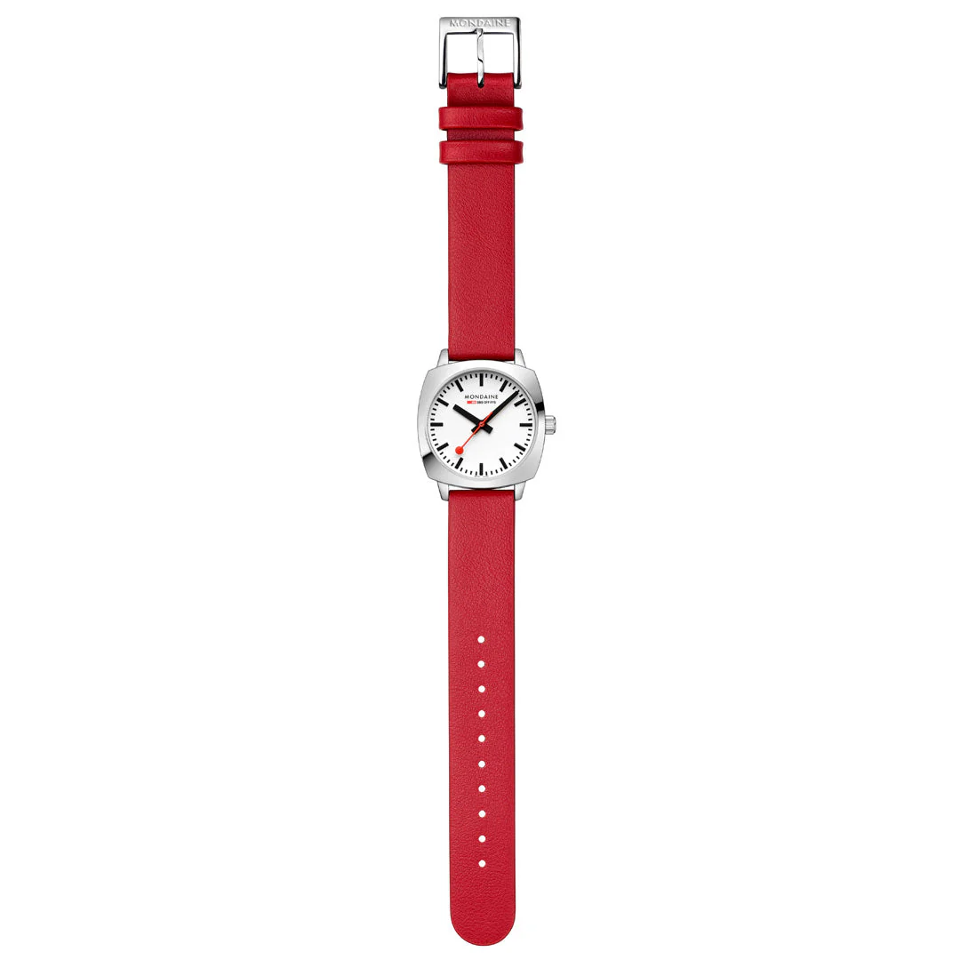 Official Swiss Railways Petite Cushion 31mm Vegan Leather Watch - Image 5