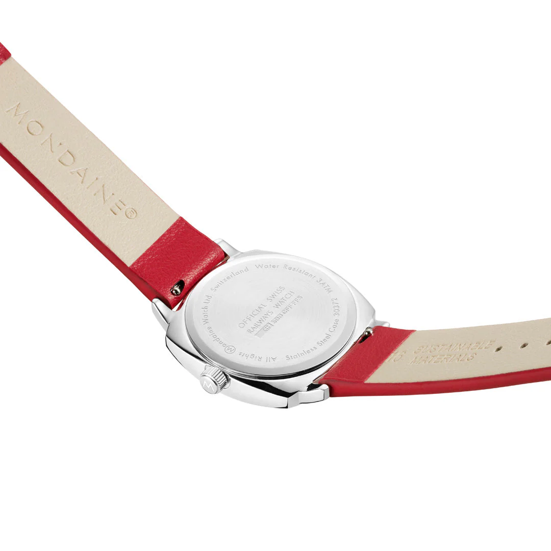 Official Swiss Railways Petite Cushion 31mm Vegan Leather Watch - Image 6
