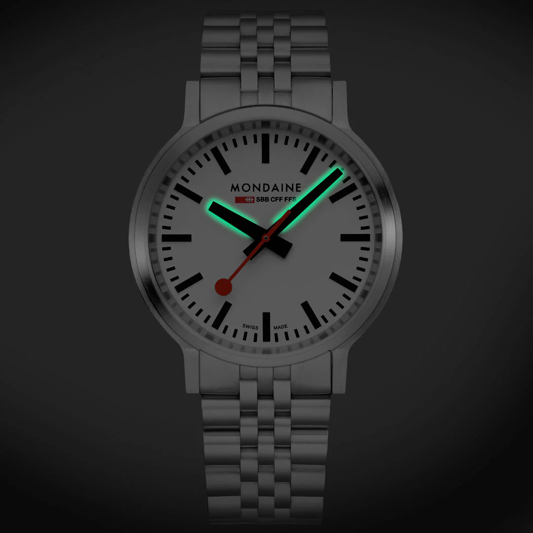 Mondaine Official Swiss Railways Stop2Go Automatic BackLight 41mm Watch - Image 7