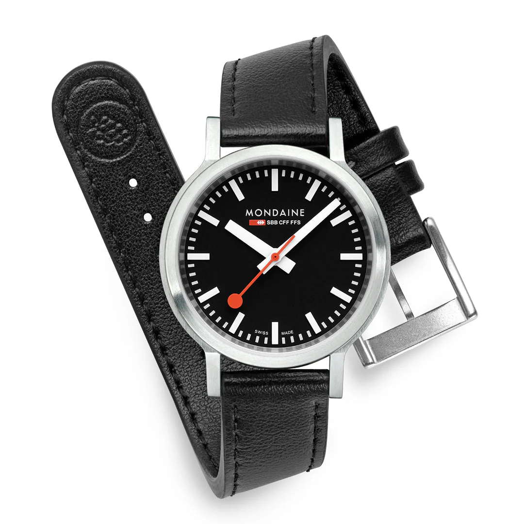 Mondaine Official Swiss Railways Stop2Go Automatic Super-LumiNovaÂ® 34mm Watch - Image 5