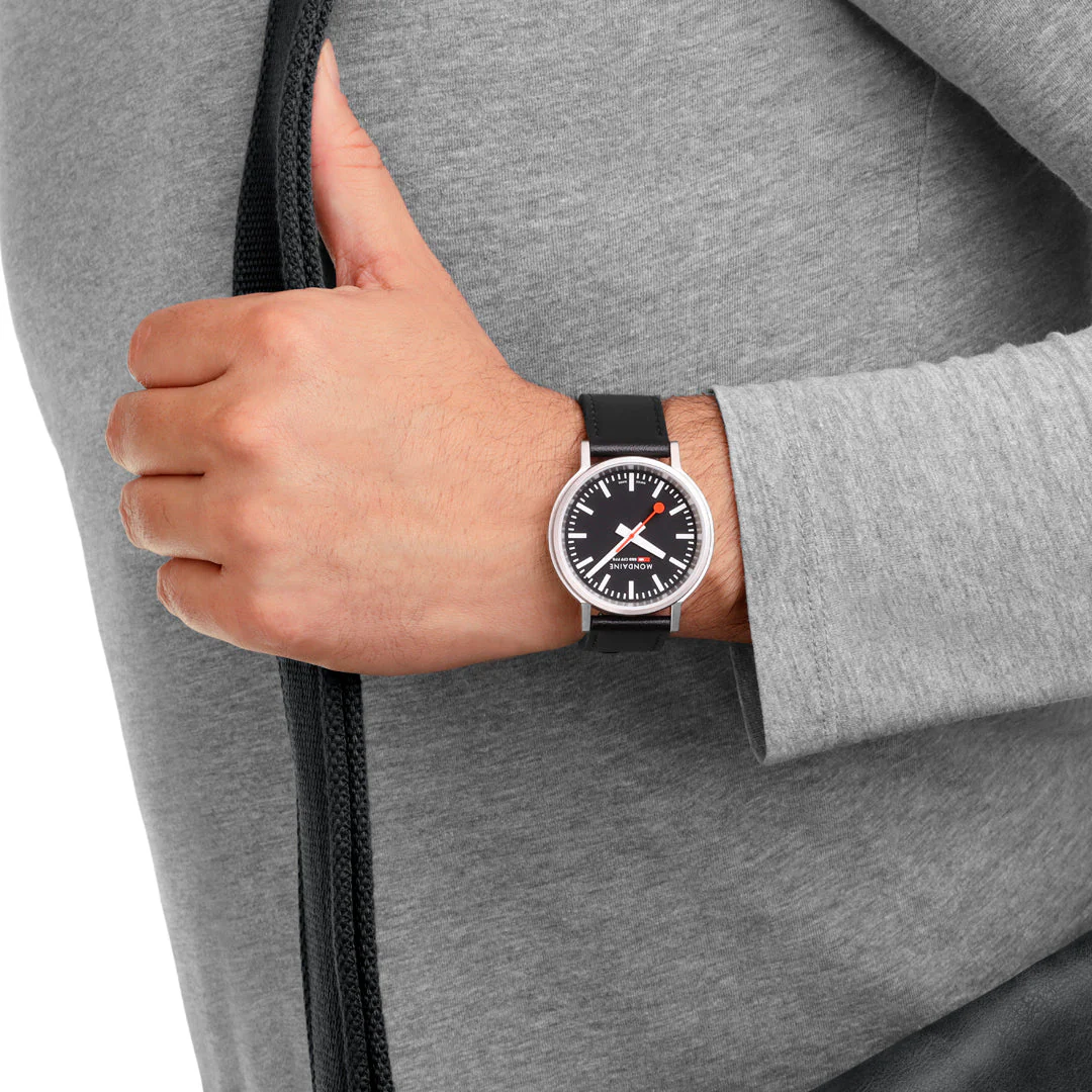 Mondaine Official Swiss Railways Stop2Go Automatic Super-LumiNovaÂ® 41mm Watch - Image 14