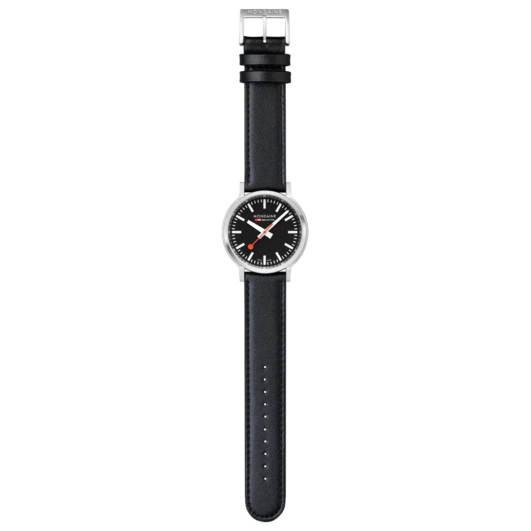 Mondaine Official Swiss Railways Stop2Go Automatic Super-LumiNovaÂ® 41mm Watch - Image 4