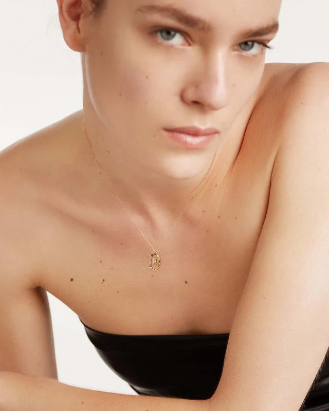 N Gold Initial Necklace - CO01-273-U - Image 4