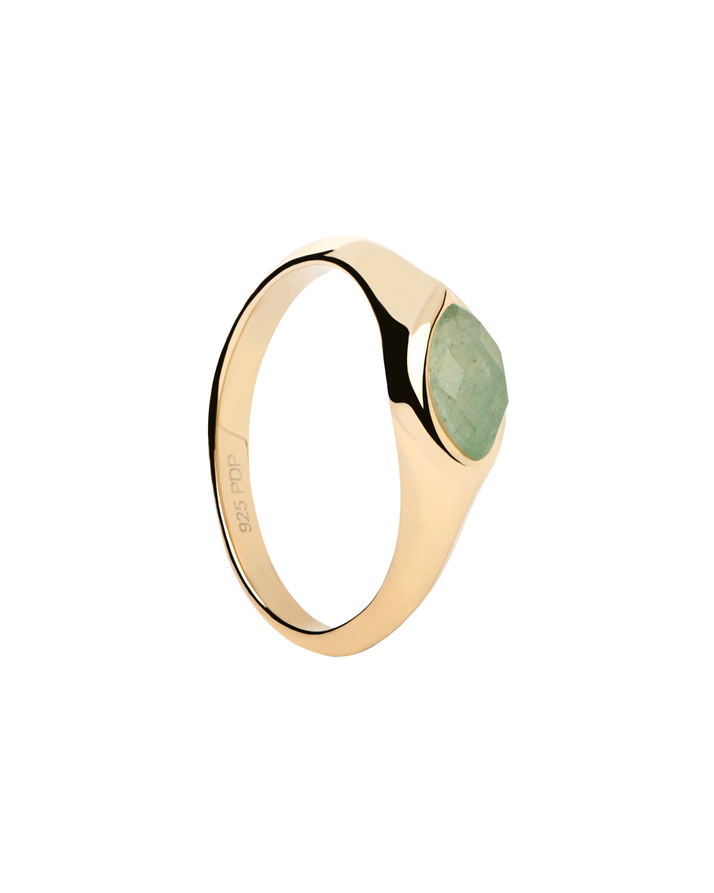 Nomad Aventurine Stamp Ring Size 12 - Image 2