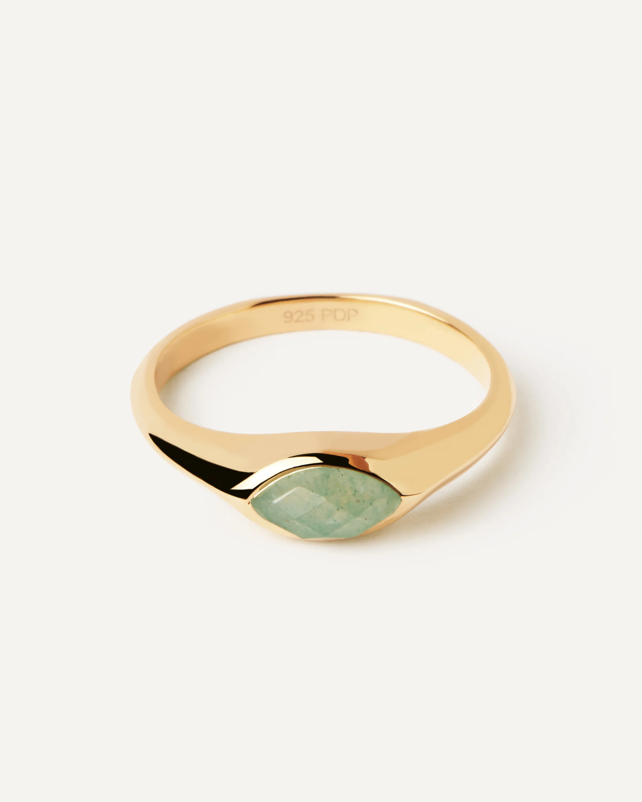 Nomad Aventurine Stamp Ring Size 12 - Image 6