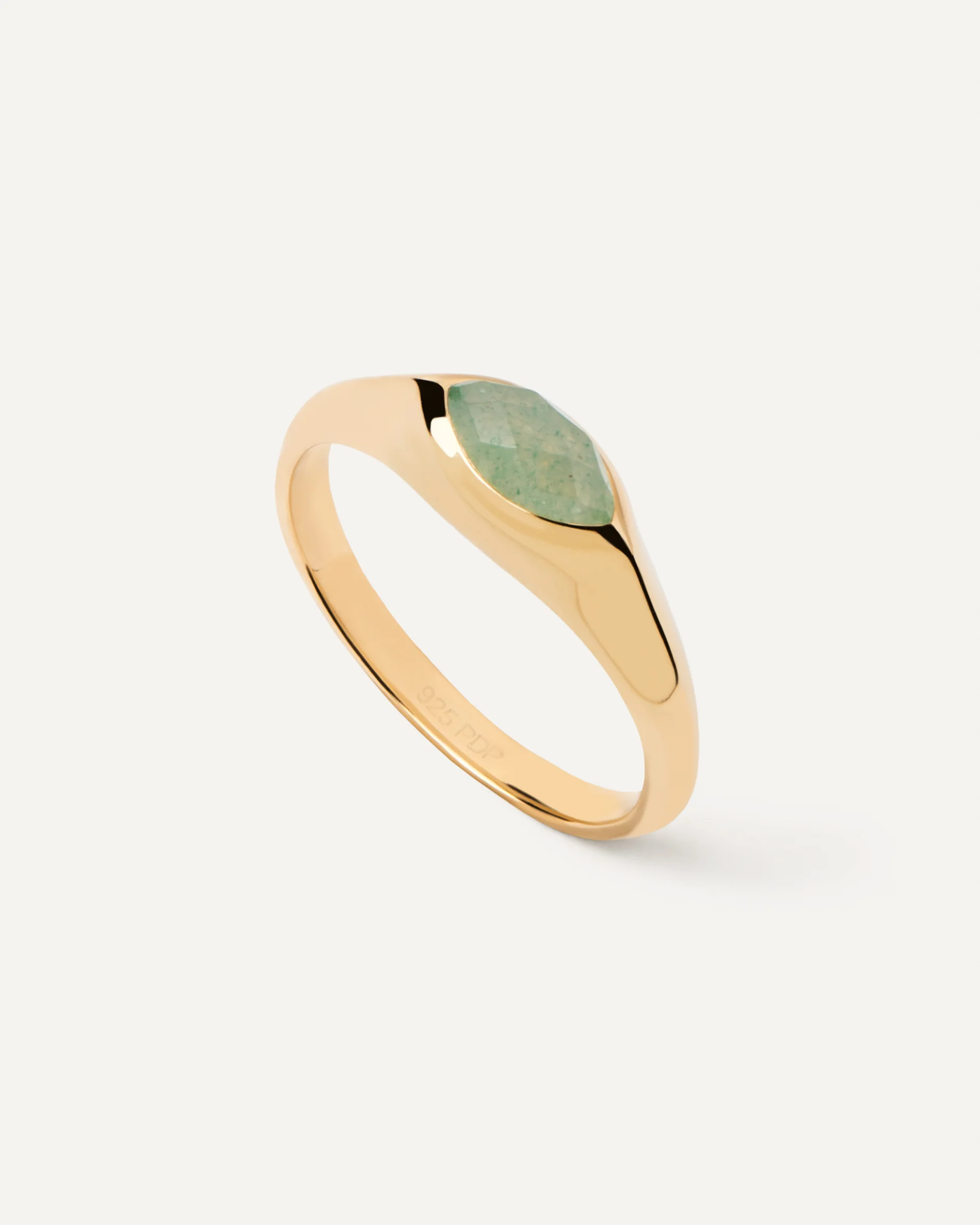 Nomad Aventurine Stamp Ring Size 12 - Image 7