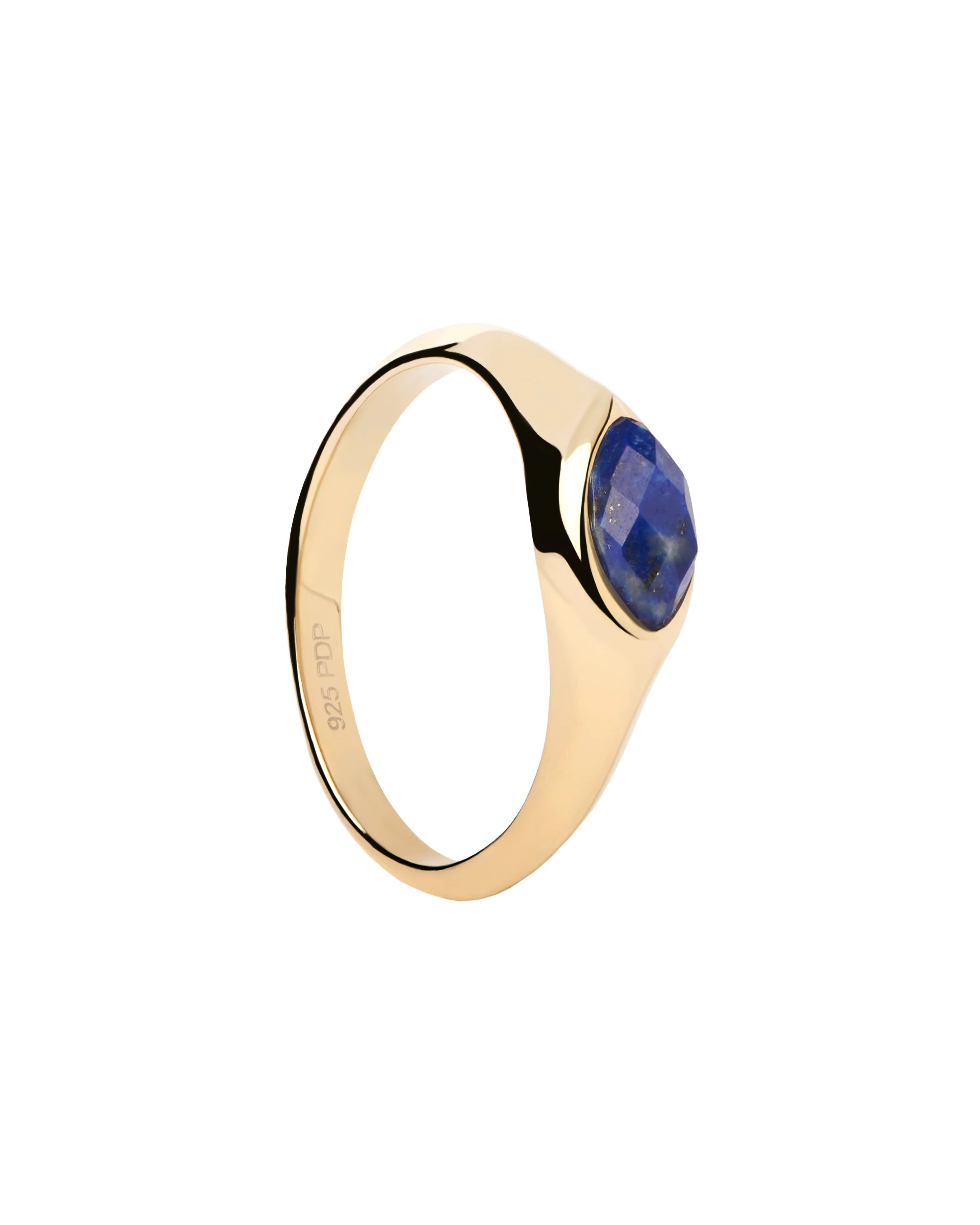 Nomad Lapis Lazuli Stamp Ring  Size 14 - Image 2