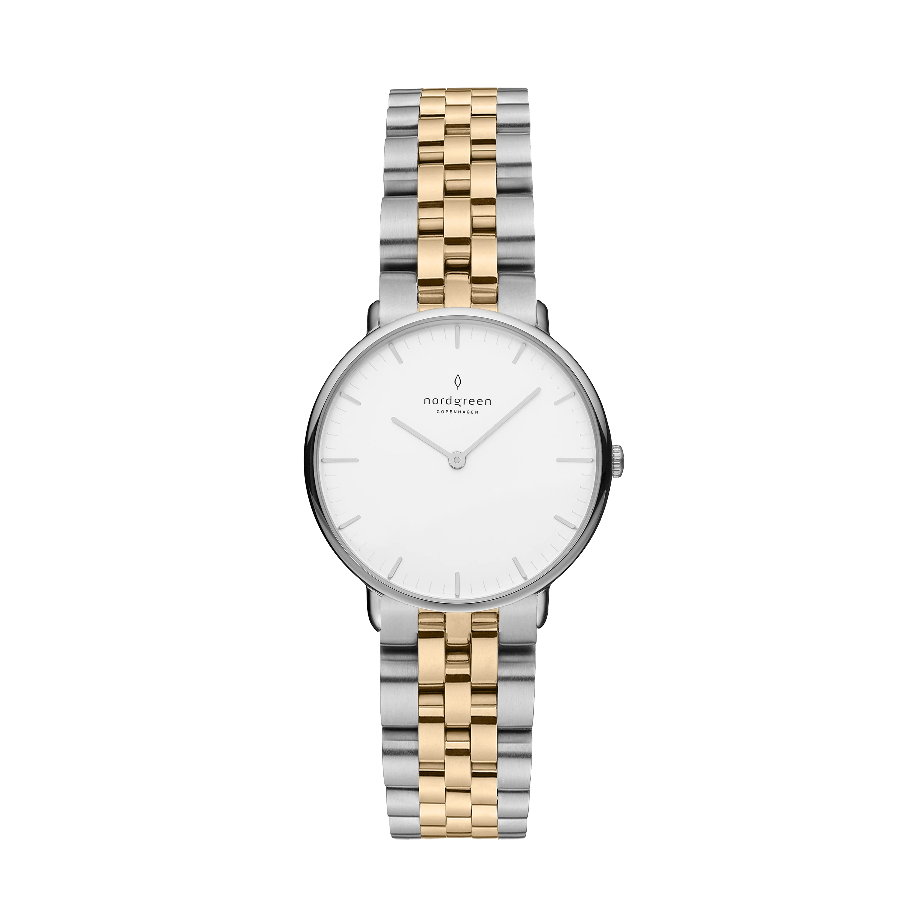 Nordgreen Native 28mm Two Tone Bracelet Watch