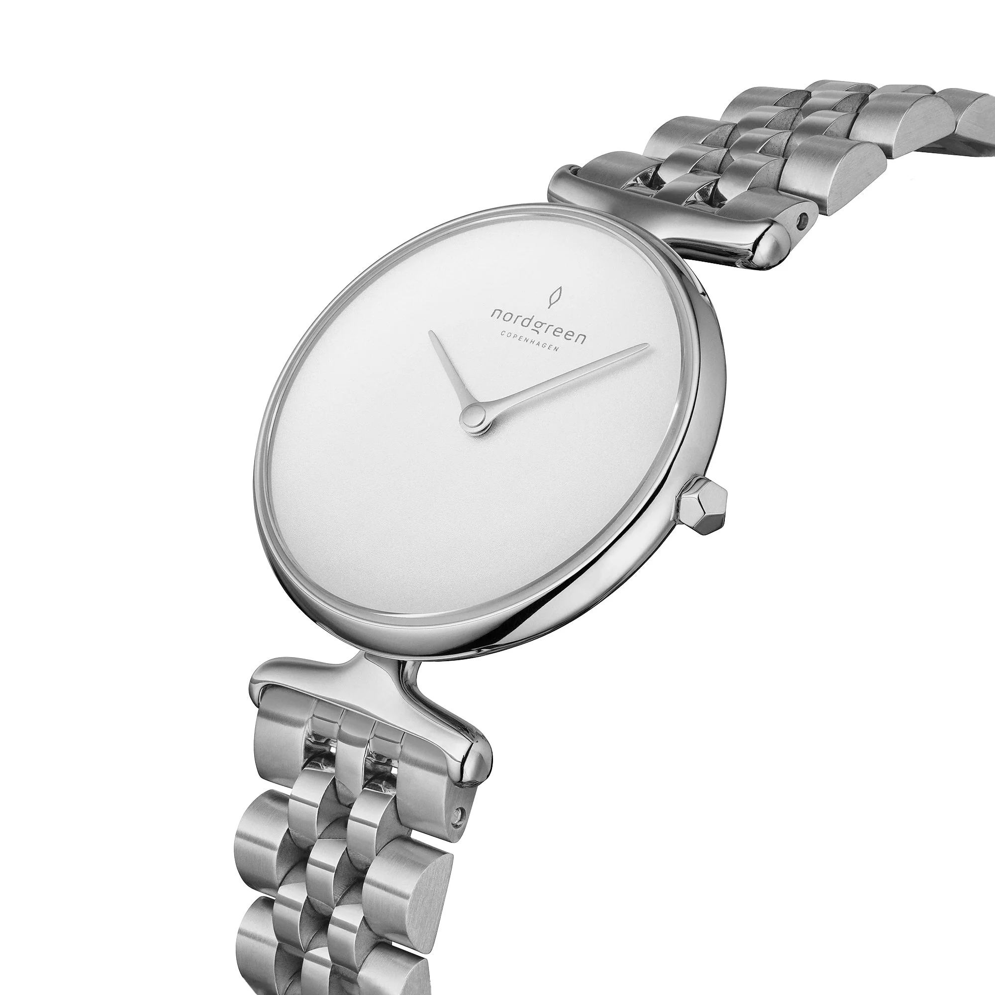 Nordgreen Unika Silver Link Bracelet 32mm Watch - Image 2
