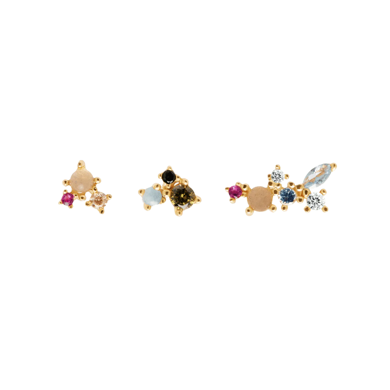 La Palette Gold Earrings - AR01-209-U