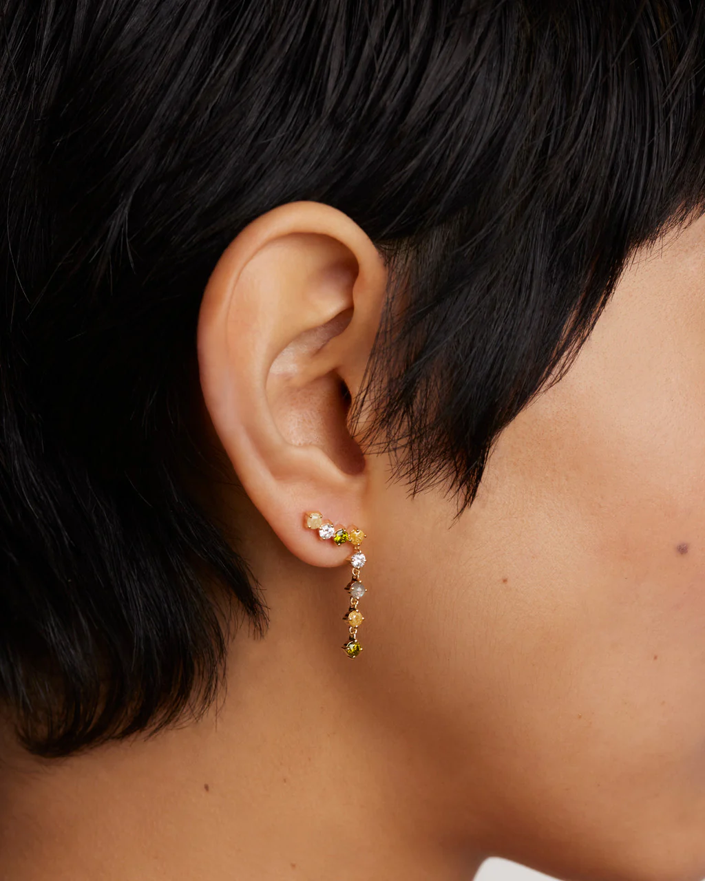 Panorama Gold Earrings - AR01-542-U - Image 5