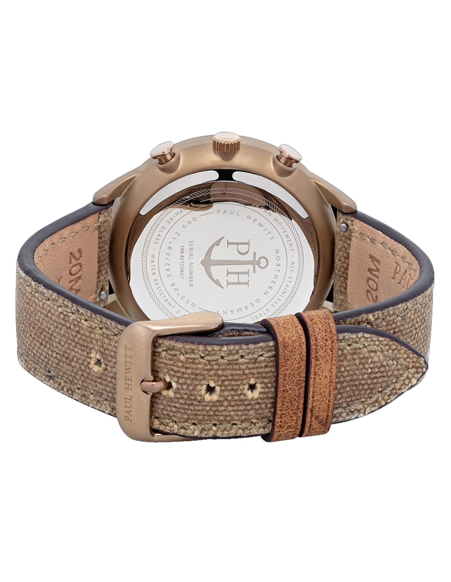 Paul Hewitt Chrono White Sand Bronze Desert Watch - Image 3
