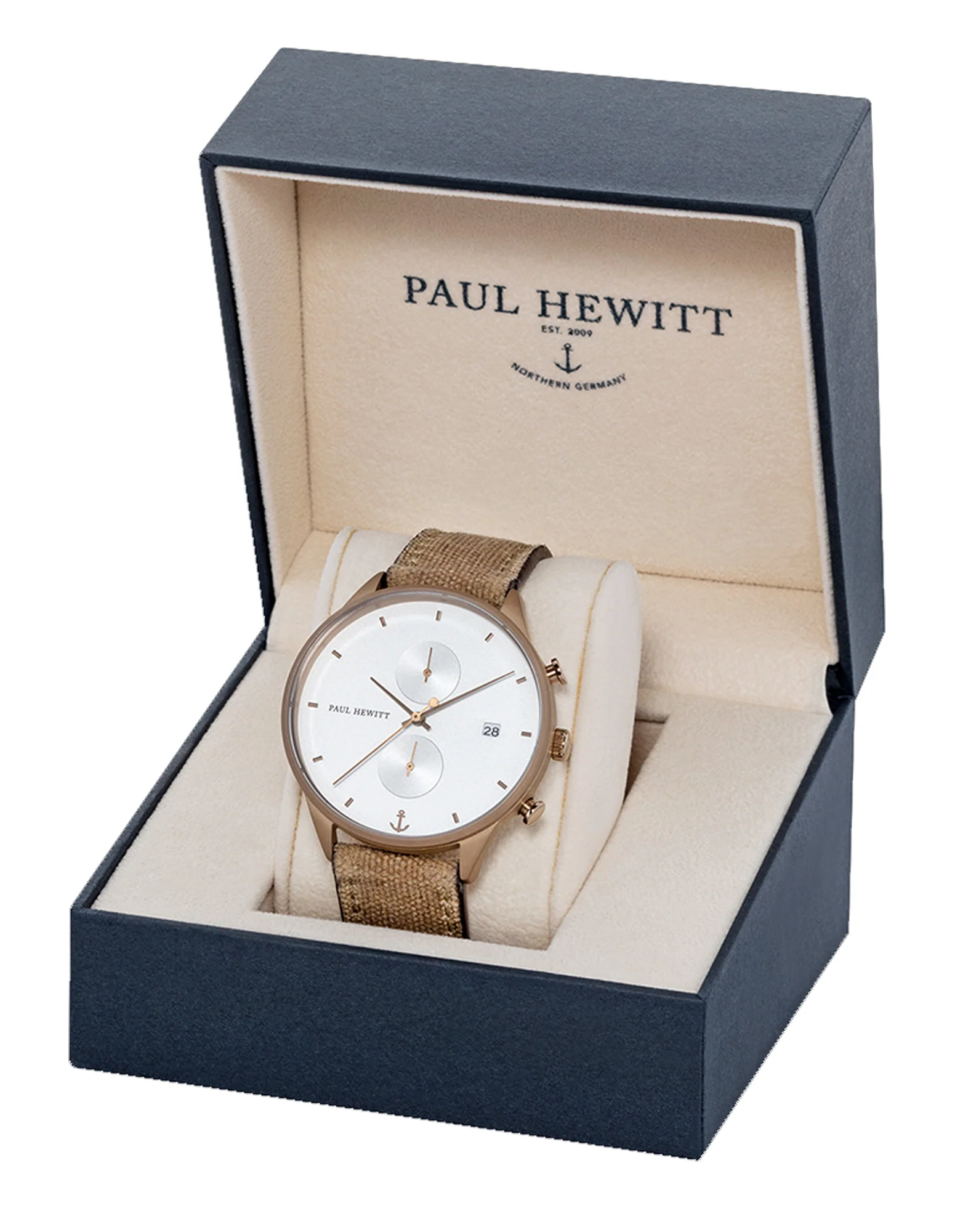 Paul Hewitt Chrono White Sand Bronze Desert Watch - Image 4