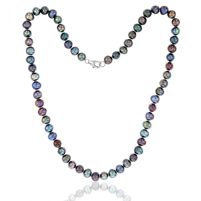 Peacock Freshwater Pearl Boxed Set with Sterling Silver Clasp - Image 4