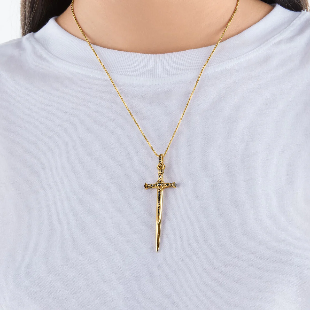 Pendant Sword Gold -  PE817-177-11 - Image 3