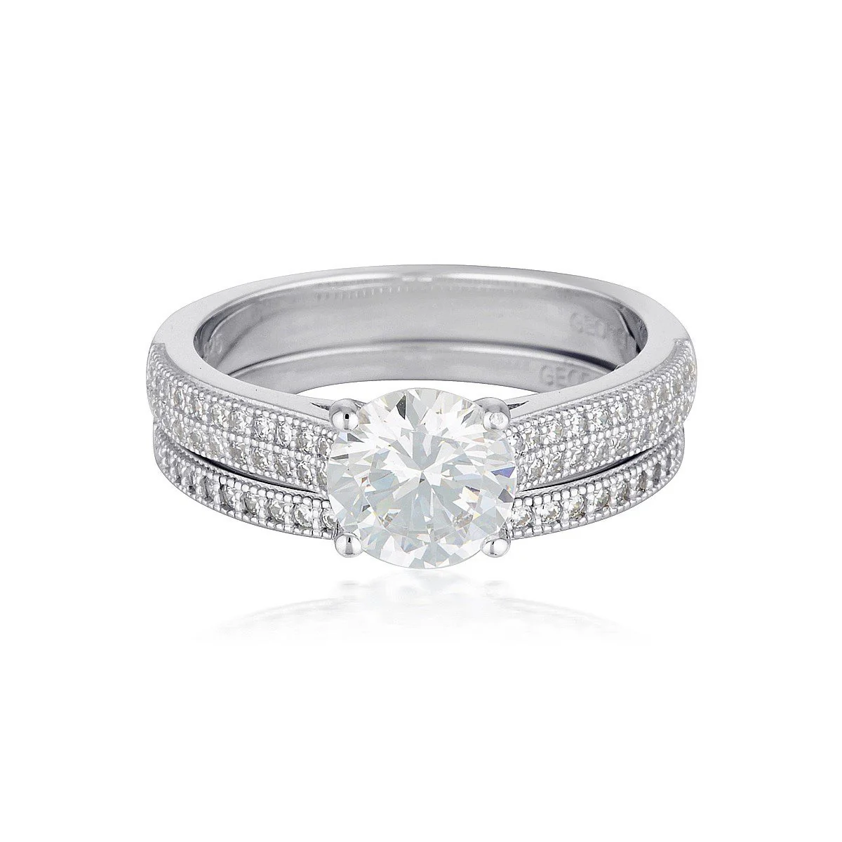 Princess 2 Ring Set -  IR456W - Image 2