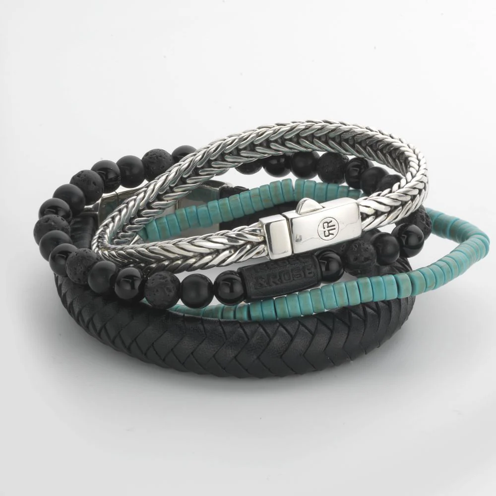 Rebel and Rose Black Rocks 6mm Bracelet - Image 2