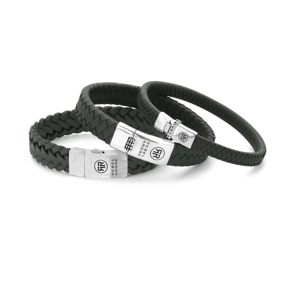 Rebel and Rose Braided Raw Mat Ranger Bracelet - Image 2