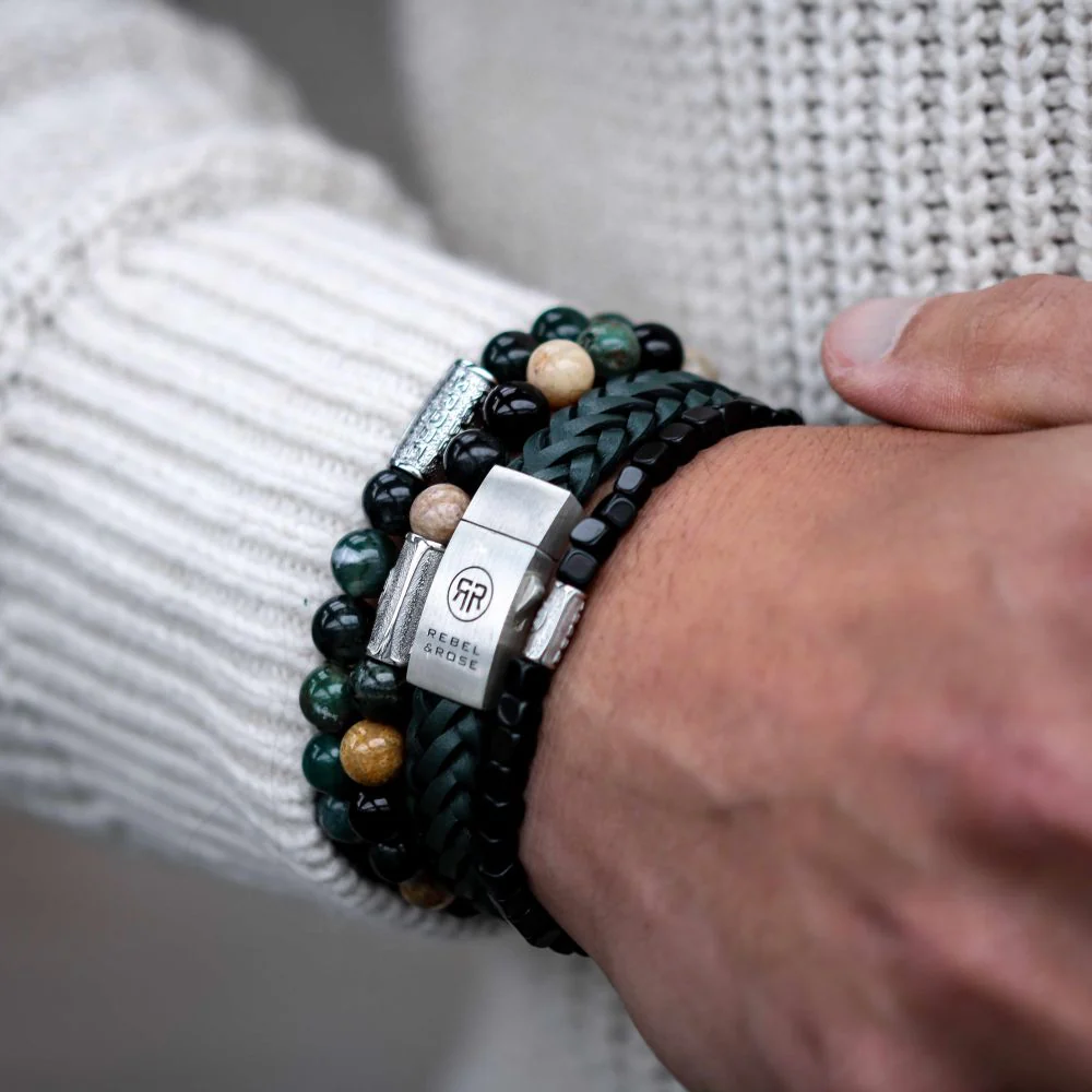 Rebel and Rose Braided Raw Mat Ranger Bracelet - Image 3