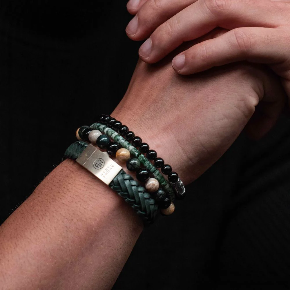 Rebel and Rose Braided Raw Mat Ranger Bracelet - Image 4