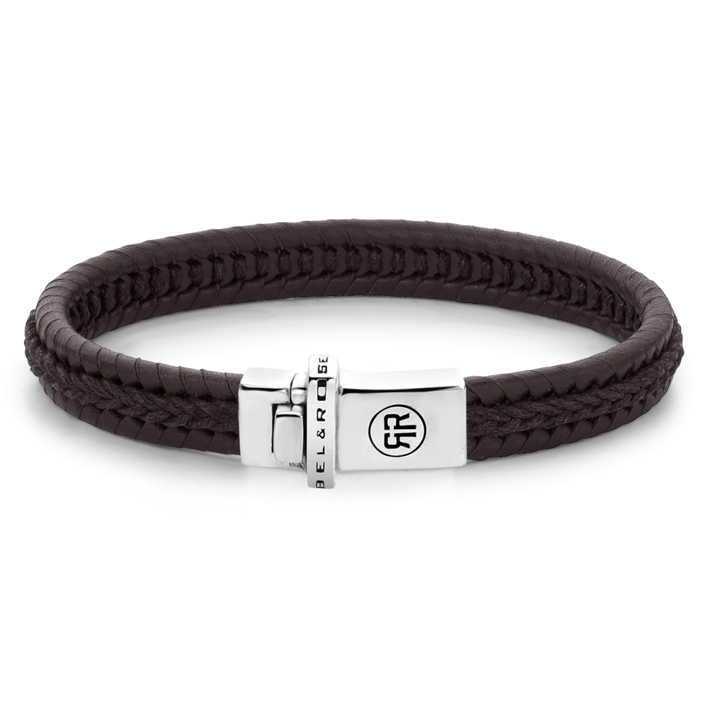 Rebel and Rose Dual Twisted Brown Bracelet