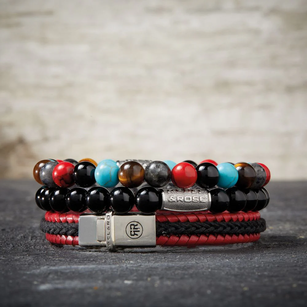 Rebel and Rose Red Hot Summer 8mm Bracelet - Image 2