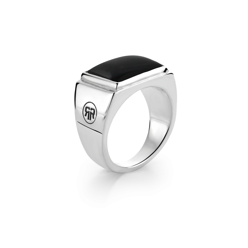 Rebel and Rose Ring Square Onyx Lowneck - Image 3