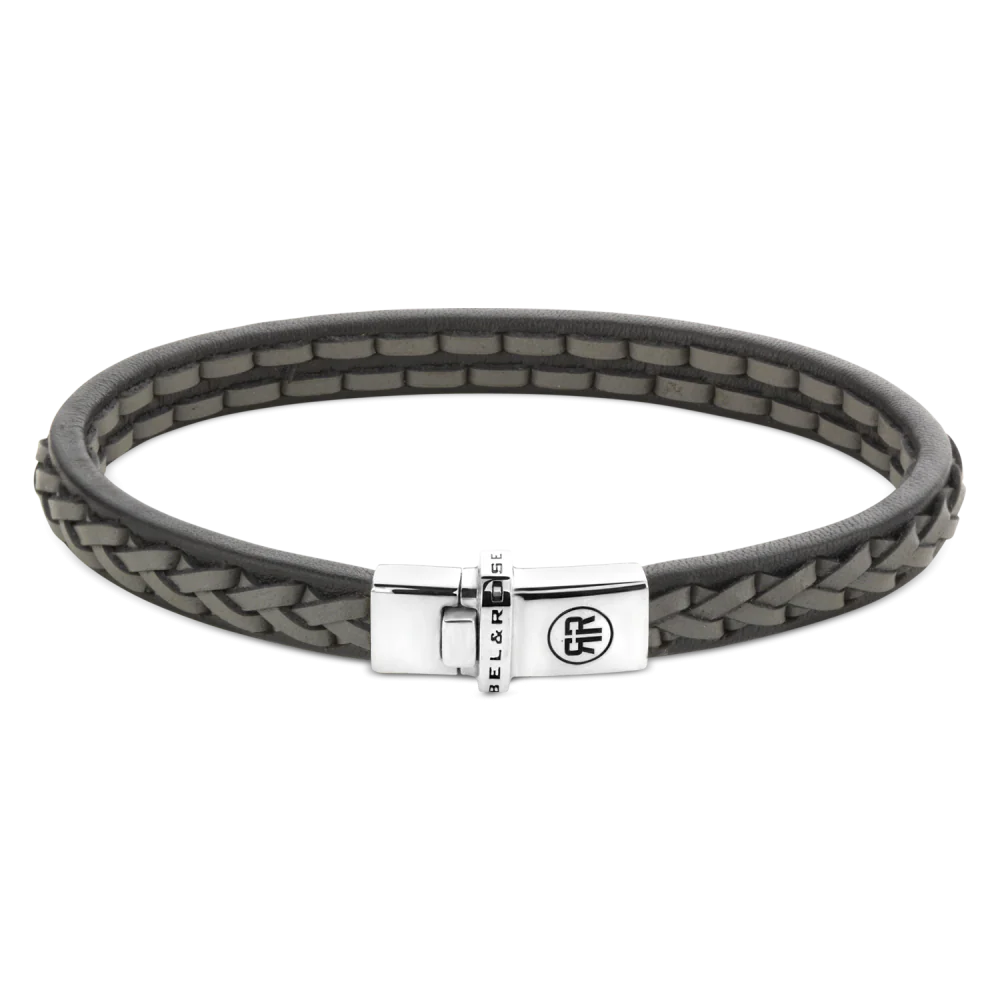 Rebel and Rose Single Stranded Black Grey Bracelet
